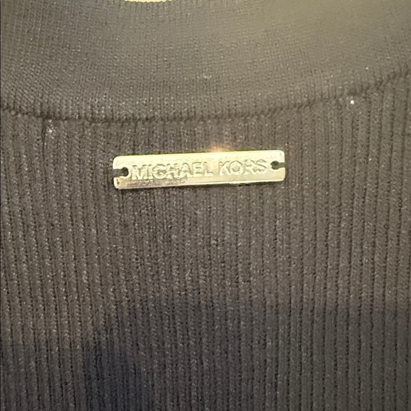 MICHAEL KORS Black Ribbed Knit Sleeveless Tank Top Medium - Picture 10 of 10